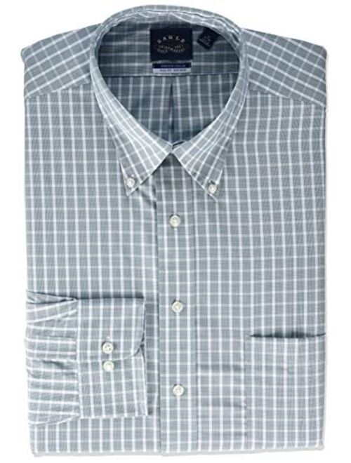 Eagle Men's BIG FIT Dress Shirts Non Iron Stretch Check (Big and Tall)