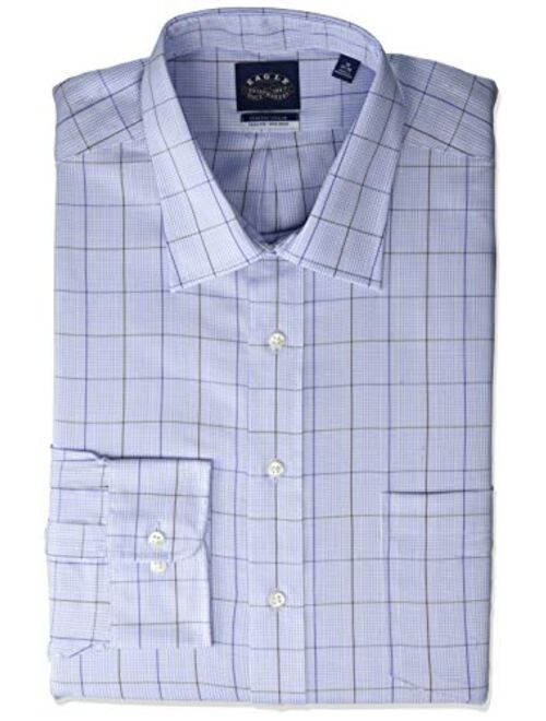 Eagle Men's BIG FIT Dress Shirts Non Iron Stretch Check (Big and Tall)