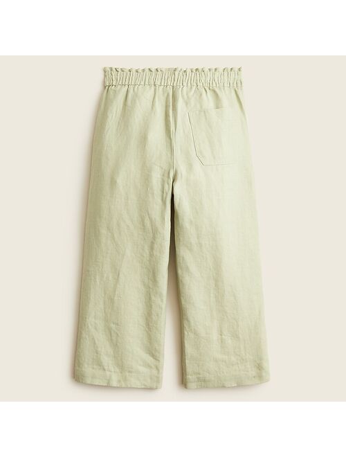 J.Crew Girls' wide-leg linen pant