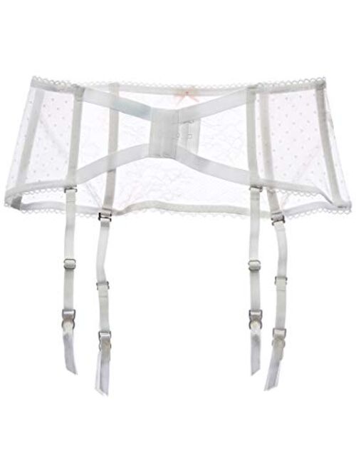 Betsey Johnson Women's So Sexy Bridal Waist Cincher Garter Belt