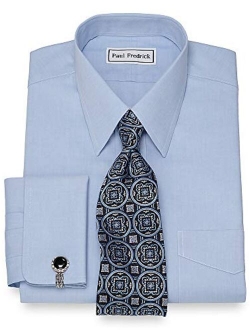 Paul Fredrick Men's Slim Fit Non-Iron Cotton Straight Collar Dress Shirt