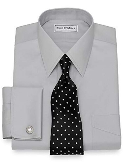 Paul Fredrick Men's Slim Fit Non-Iron Cotton Straight Collar Dress Shirt