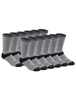 mens Dri-tech Temperature Regulating Wool Blended Work Crew Socks Multipack