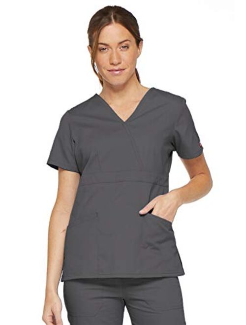 Dickies Women's EDS Signature Mock Wrap Top with Multiple Instrument Loop