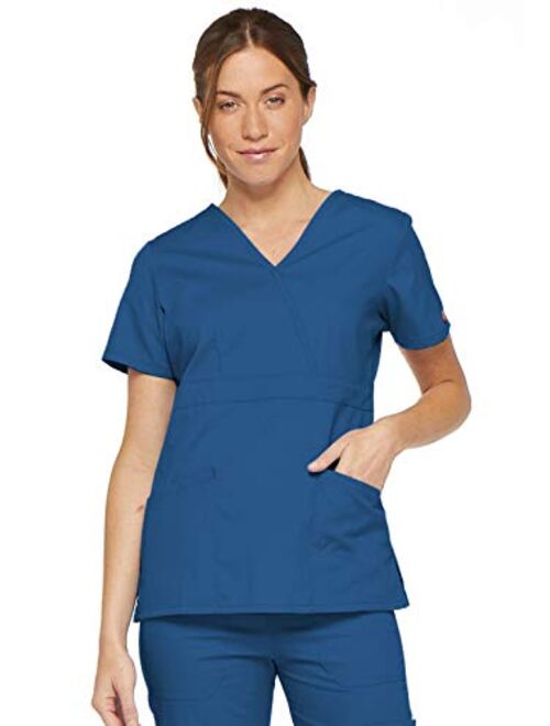 Dickies Women's EDS Signature Mock Wrap Top with Multiple Instrument Loop