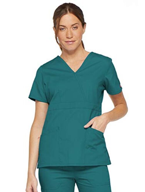 Dickies Women's EDS Signature Mock Wrap Top with Multiple Instrument Loop