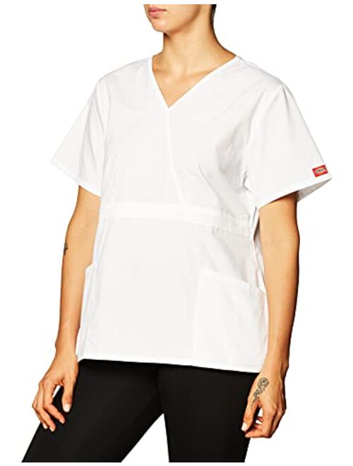 Dickies Women's EDS Signature Mock Wrap Top with Multiple Instrument Loop