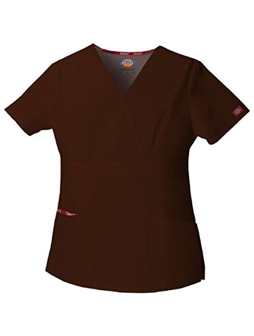 Dickies Women's EDS Signature Mock Wrap Top with Multiple Instrument Loop