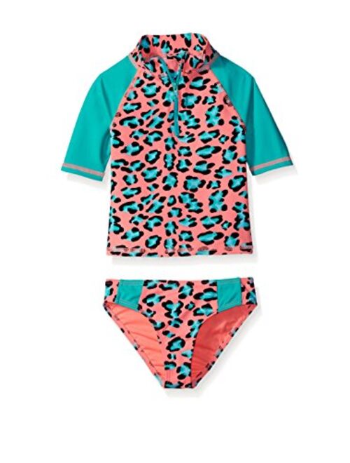 Betsey Johnson Kid's Leopard Rashguard Set