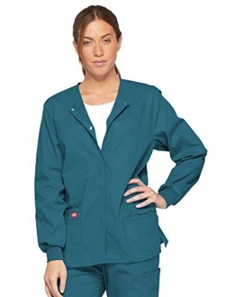 Women's EDS Signature Scrubs Missy Fit Snap Front Warm-up Jacket