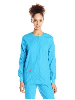 Women's EDS Signature Scrubs Missy Fit Snap Front Warm-up Jacket