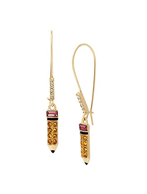 Betsey Johnson Pencil Dangle Earrings