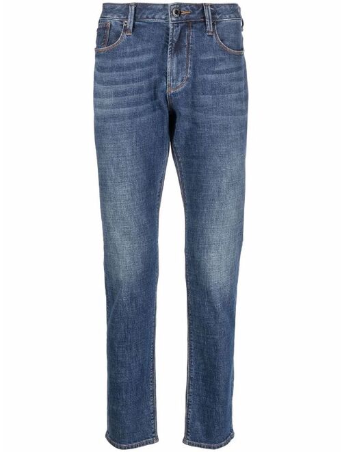 Emporio Armani low-rise straight-leg jeans