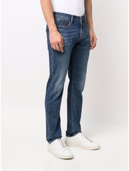 Emporio Armani low-rise straight-leg jeans