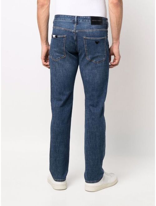 Emporio Armani low-rise straight-leg jeans