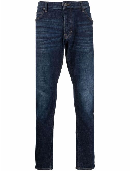 Emporio Armani mid-rise slim-fit jeans