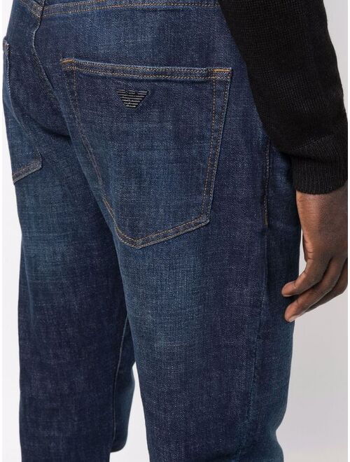 Emporio Armani mid-rise slim-fit jeans