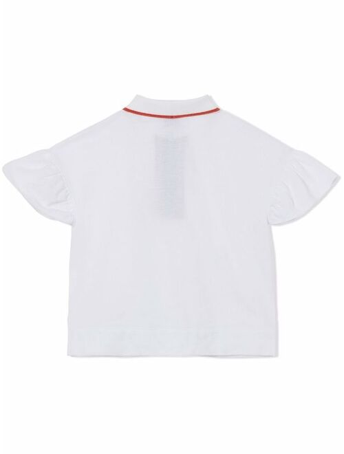 Burberry Kids Icon Stripe-detailing cotton polo shirt