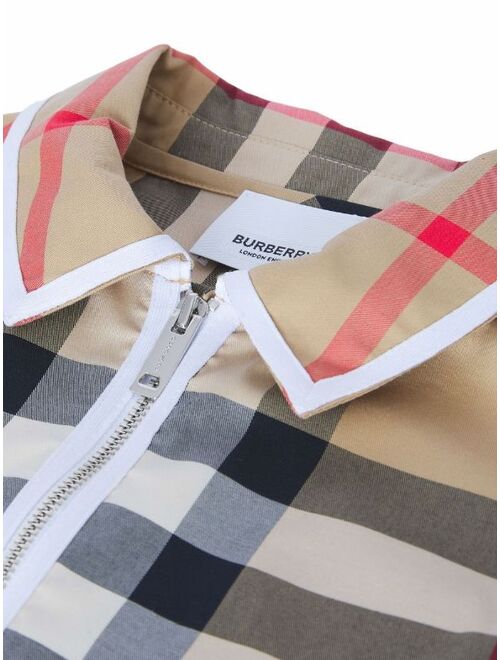 Burberry Kids check-print polo shirt