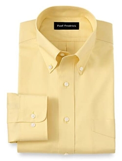 Paul Fredrick Men's Tailored Fit Cotton Non-Iron Pinpoint Cotton Dress Shirt