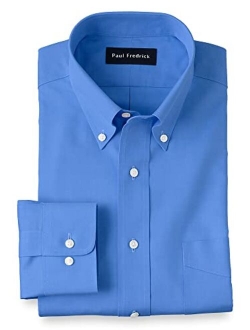 Paul Fredrick Men's Tailored Fit Cotton Non-Iron Pinpoint Cotton Dress Shirt