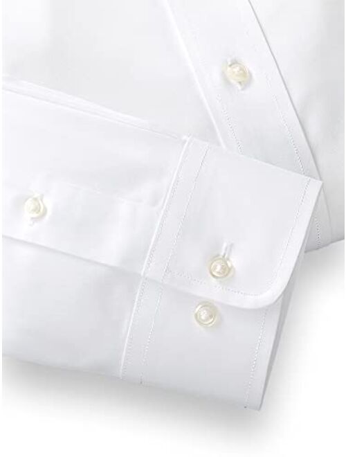 Paul Fredrick Men's Tailored Fit Cotton Non-Iron Pinpoint Cotton Dress Shirt