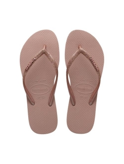 Women's Slim Glitter Flip Flop Sandals