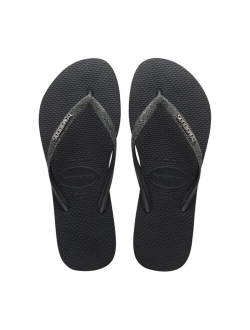 Women's Slim Glitter Flip Flop Sandals