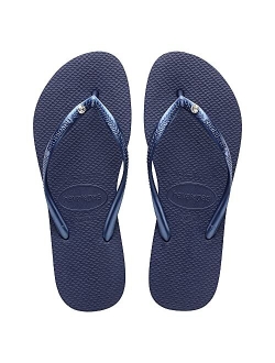 Women's Slim Swarovski Crystal II Flip Flop Sandals