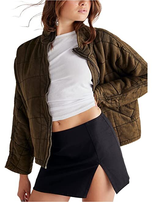 Free People Dolman Quilted Knit Jacket