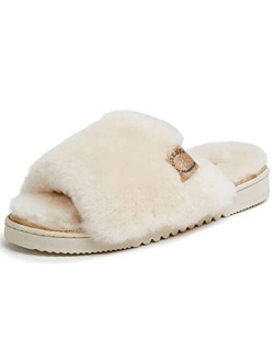 Women's Fireside Cairns Shearling Easy on/Off Slide Sandal Slipper