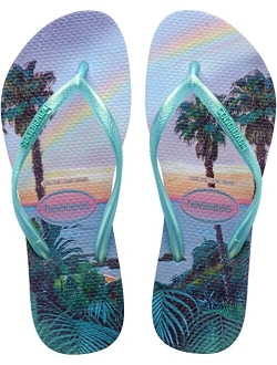 Slim Paisage Flip Flops