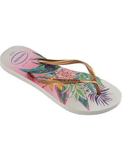 Slim Tropical Flip Flops