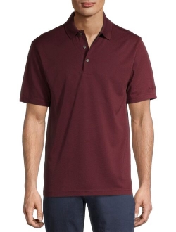 Men & Big Men's Performance Solid Short Sleeve Polo Shirt, up to 5XL