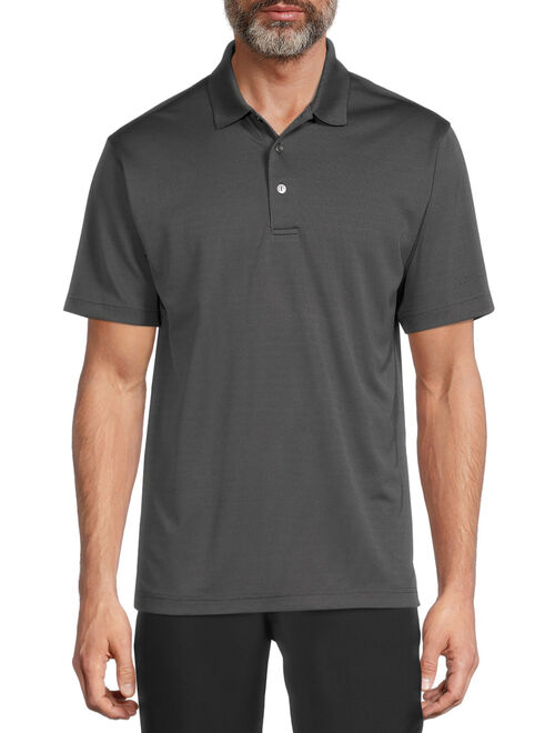 Ben Hogan Men's and Big Men's Ventilated Performance Polo Shirt, Up to Sizes 5XL