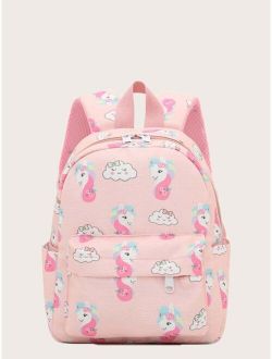 Girls Cartoon Graphic Classic Backpack