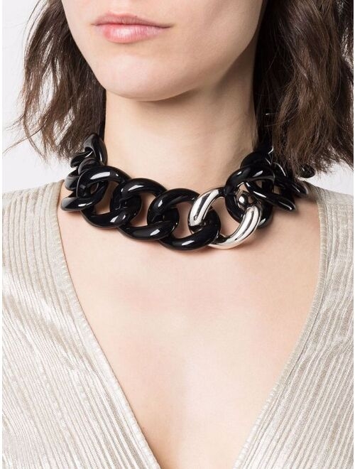 Emporio Armani chunky curb chain necklace