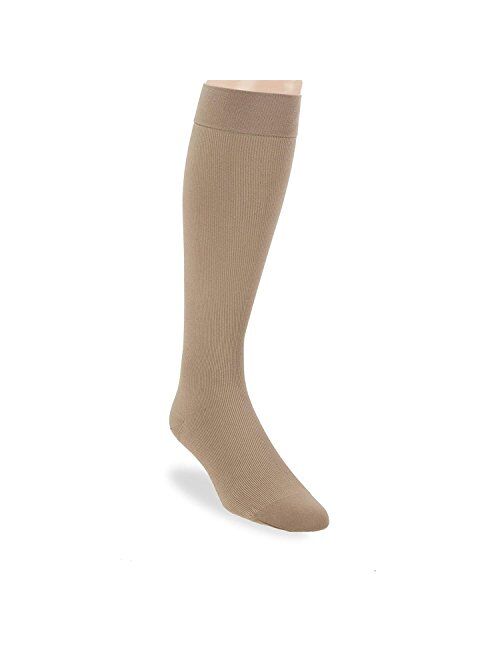 JOBST - 115111 forMen Knee High 30-40 mmHg Ribbed Dress Compression Socks, Closed Toe, X-Large, Black