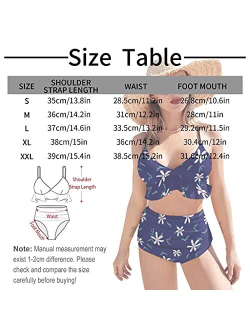 Interestprint Custom Face Zipper Chest Ruffle Bikini Swimsuit Personalized Photo Gifts Bathing Suits Swimwear for Women Girl