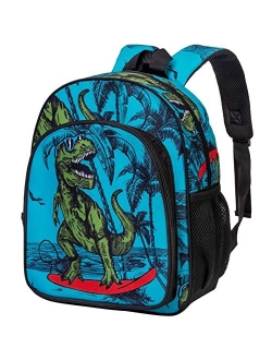 Agsdon Toddler Backpack for Boys, 12" Dinosaur Preschool Kids Bookbag, Cute Animal Kindergarten Schoolbag