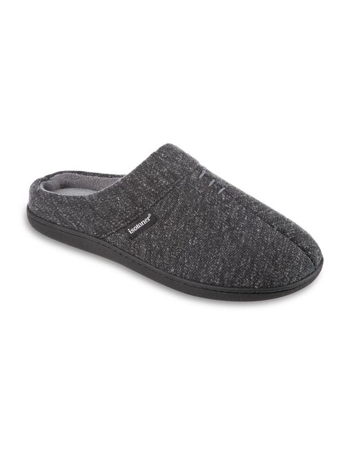 Men's isotoner Preston Heather Knit Hoodback Slippers