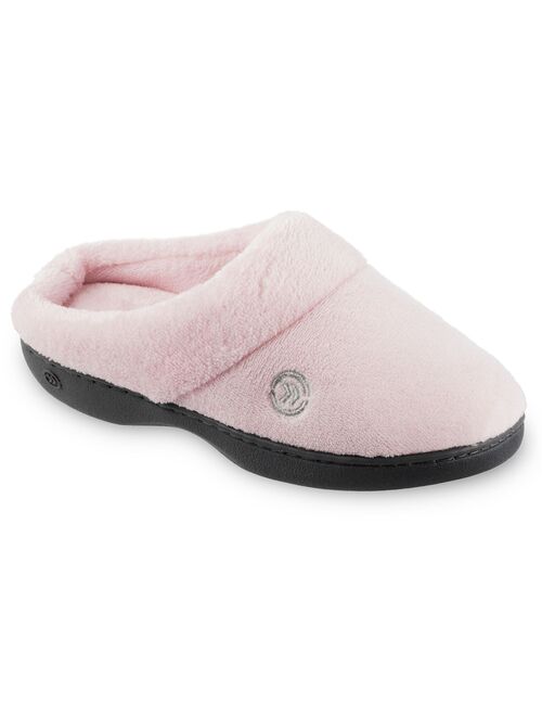 Women's isotoner Mixed Microterry Hoodback Slippers