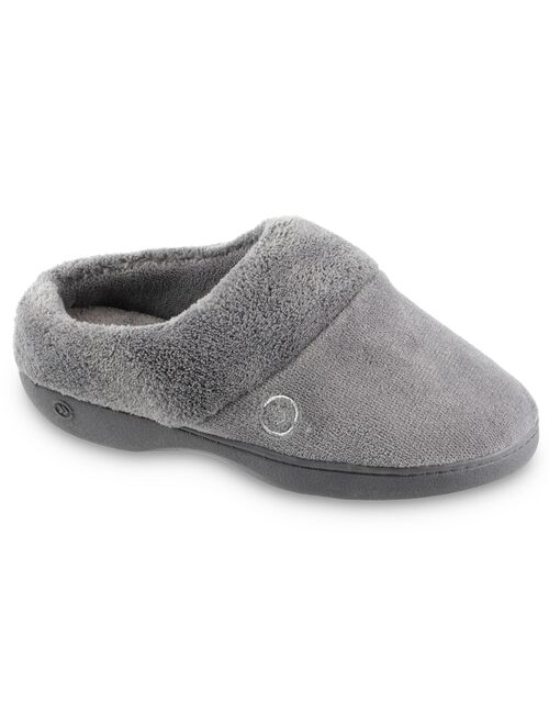 Women's isotoner Mixed Microterry Hoodback Slippers