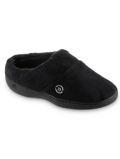 Women's isotoner Mixed Microterry Hoodback Slippers