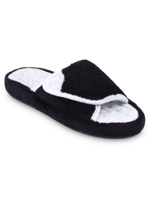 Women's isotoner Microterry Pillowstep Spa Slippers with Memory Foam