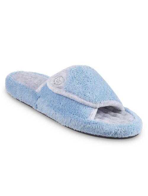 Women's isotoner Microterry Pillowstep Spa Slippers with Memory Foam