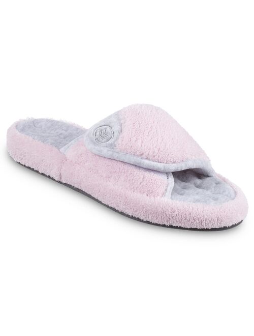 Women's isotoner Microterry Pillowstep Spa Slippers with Memory Foam