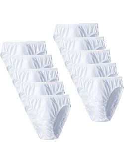 Buy Fruit of the Loom Women's Plus Size Hi-Cut Fit for Me 5 Pack Cotton  Panties online