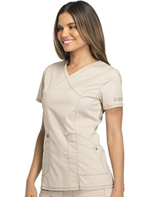 Dickies Essense DK804 Women's Mock Wrap Top