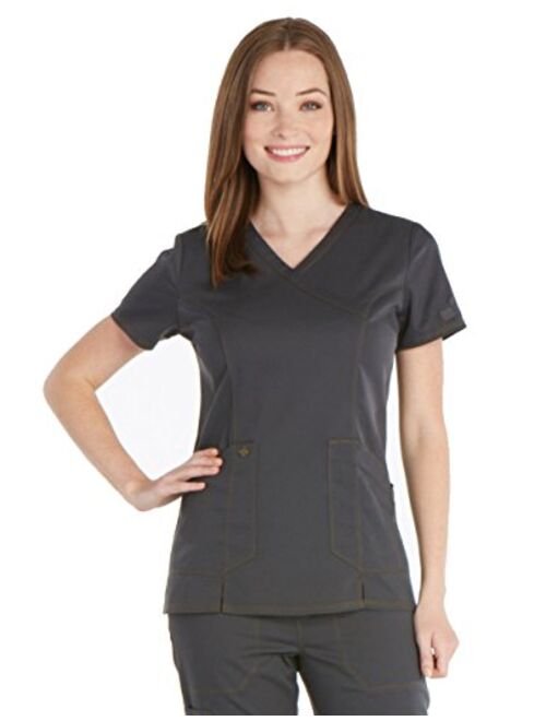 Dickies Essense DK804 Women's Mock Wrap Top